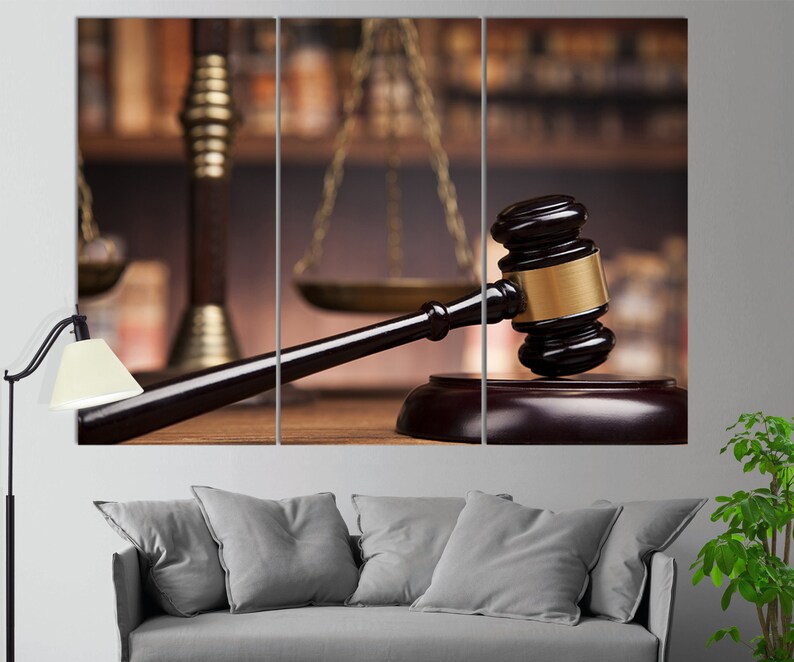 Law Wall Art Law Canvas Print Lawyer Gift Lawyer Wall Art Etsy