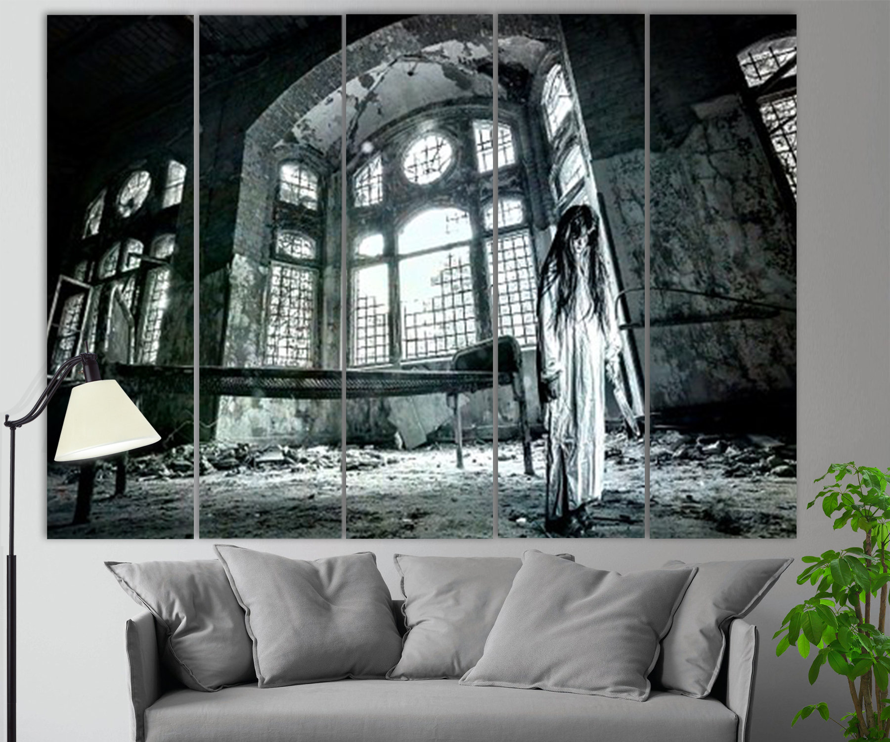 Surreal Horror Canvas Print Horror Wall Decor Crazy Print Etsy