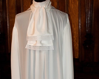 Silk Shirt incl. Jabot - 1720 - 1790, Baroque, Rococo