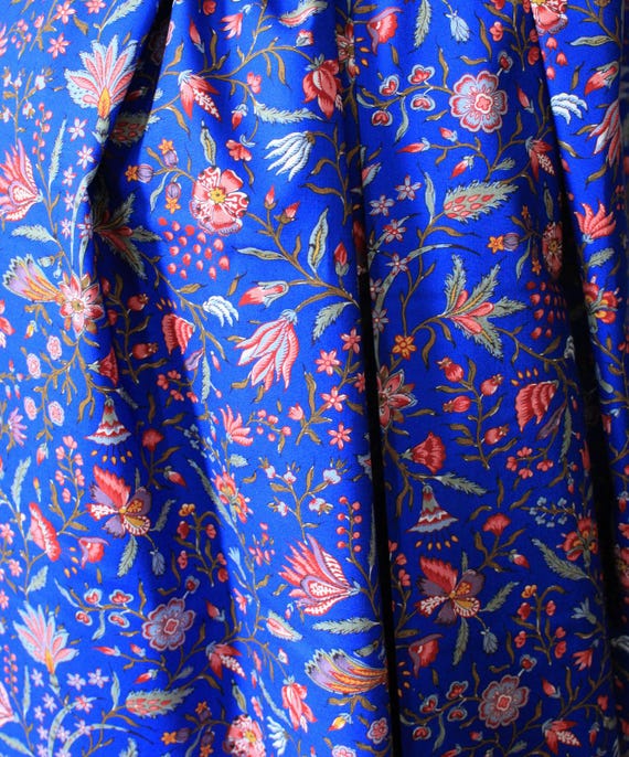 Dutch Chintz Baumwolle royalblau