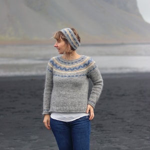 Cold Fish Round-yoke Sweater Knitting Pattern Instant Download PDF