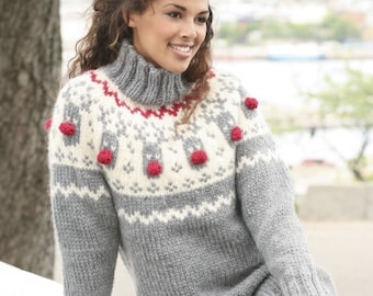 Chunky Knitted Christmas Jumper With 