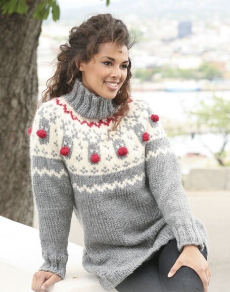 Chunky Knitted Christmas Jumper With 