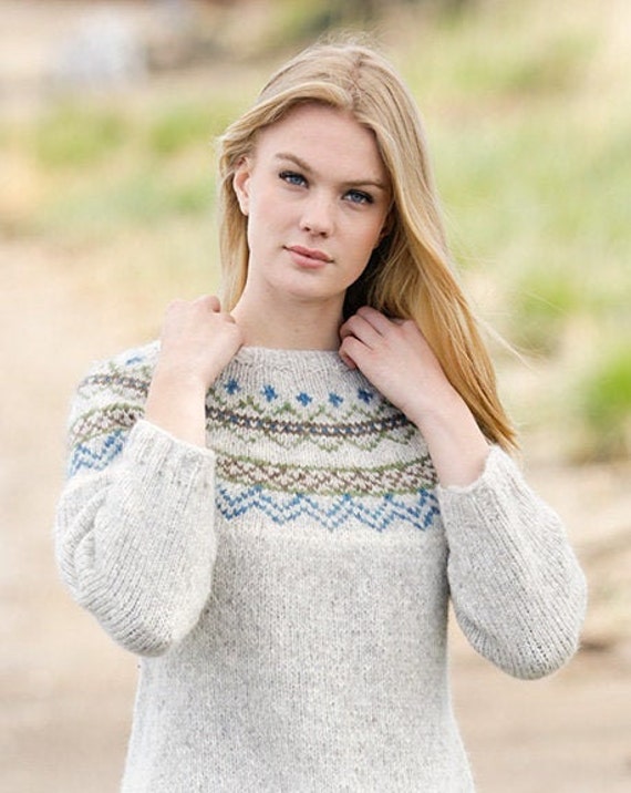 Alpaca fair isle sweater cheap