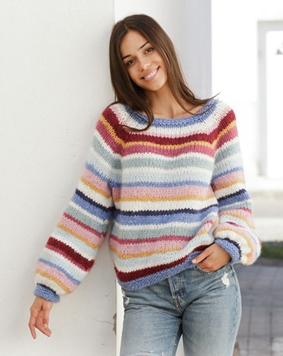 chunky striped jumper
