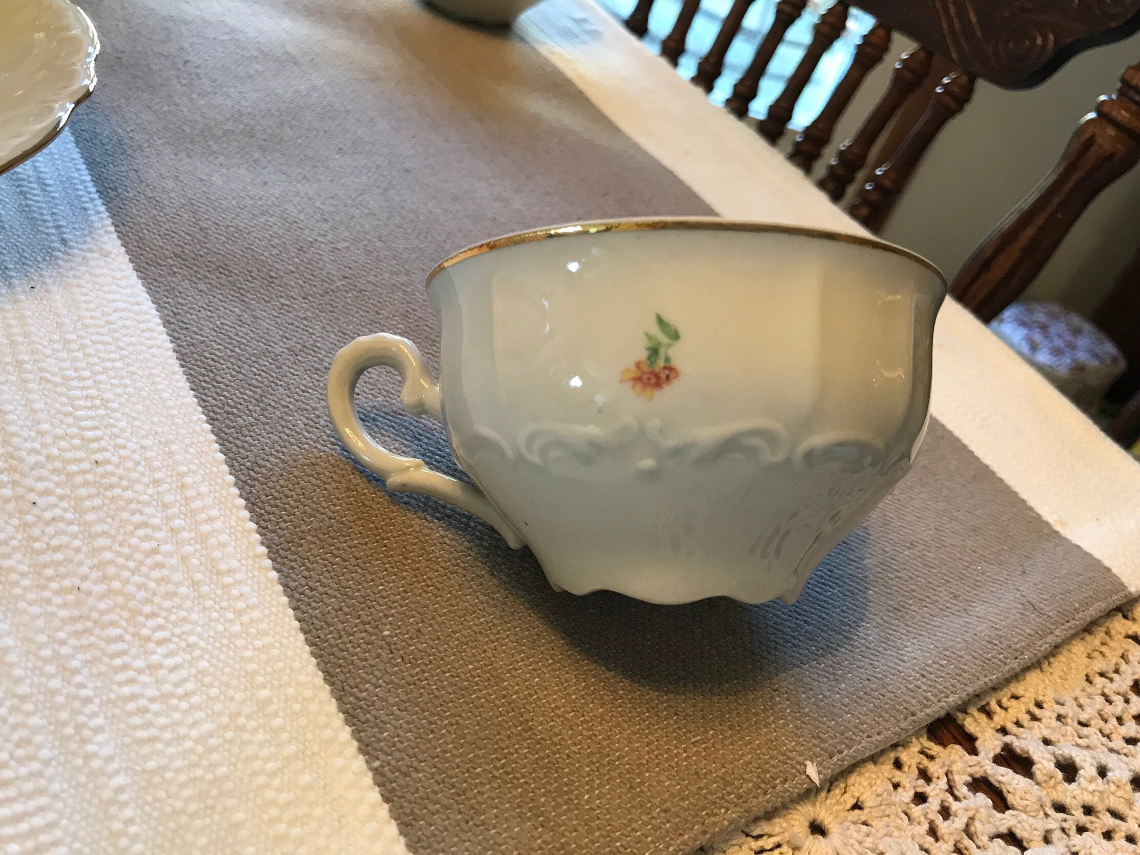 IJB Germany US Zone Porcelain Tea Cup & Saucer Etsy