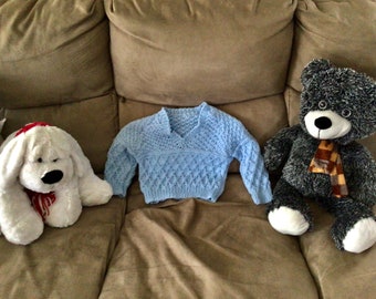 Baby sweater blue