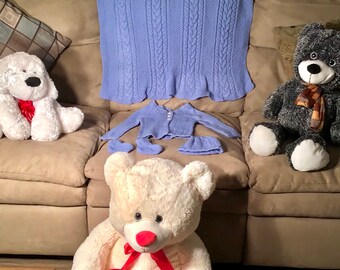 Blue baby set with blanket