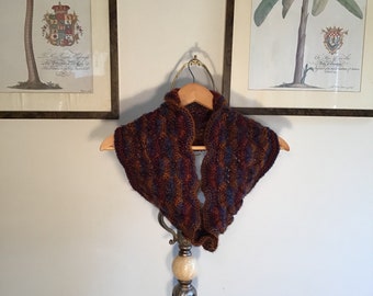 Arbor Cowl / infinity scarf, multi-color  (4.7 ounce average)