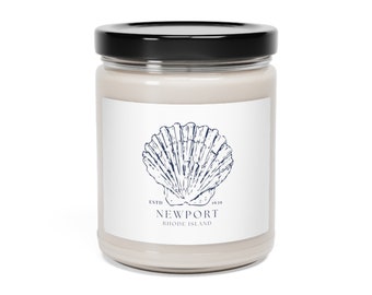 Newport Rhode Island Candle, Newport Scented Soy Candle, 9oz, Rhode Island Candle, New England Candle, Newport RI Gift, Rhode Island Gift