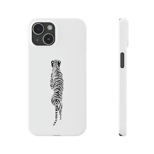 Czarno-białe etui na iPhone'a z tygrysem, etui na iPhone'a z nadrukiem tygrysa, etui na telefon z tygrysem, modne etui na iPhone'a 14 Pro, męskie etui na iPhone'a, dziewczęce etui na iPhone'a