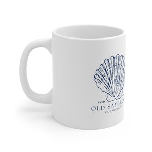 Old Saybrook CT Coffee Mug, Old Saybrook CT Mug, Connecticut Ceramic Mug, Connecticut Coffee Mug, Old Saybrook Gift, Home Decor, Coastal Mug