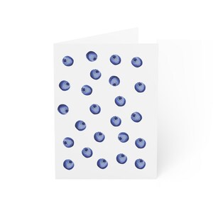 Cartes de vœux stationnaires aux bleuets vierges (1, 10, 30 et 50pcs), stationnaires de grand-mère côtière, invitations aux bleuets, cartes de remerciement