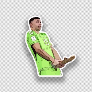 Argentina Trofeo Dibu Martínez Copa del Mundo Qatar 2022 Calcomanía Pegatina CABRA Messi 10 Maradona