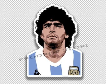 Argentina Maradona Car Decal / Sticker Diego 3” D10S Eterno