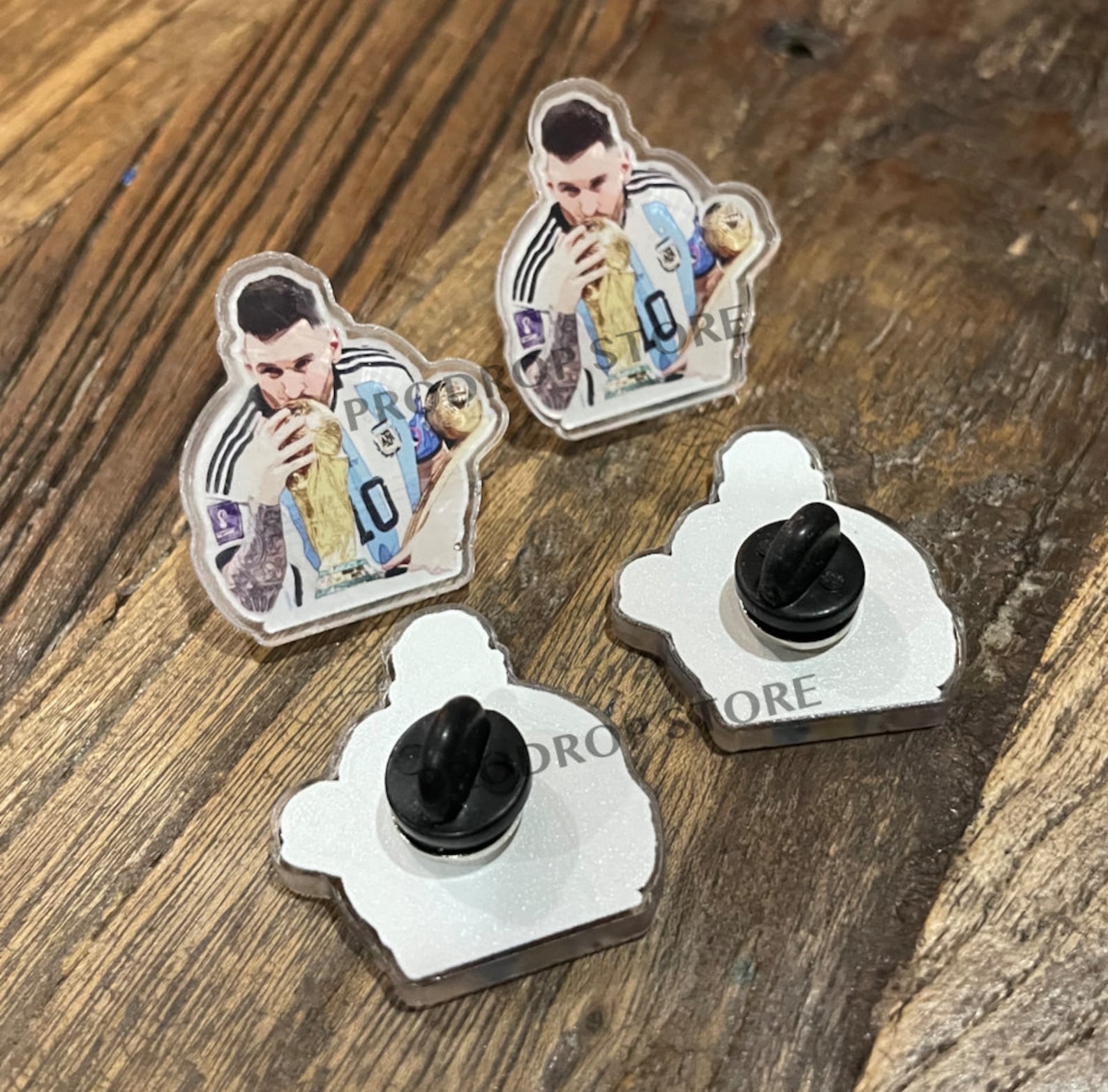 Pin 1 25 Lionel Messi 10 Trophy Argentina World Cup Etsy