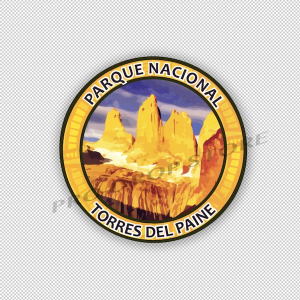 Torres Del Paine Parque Nacional Chile Car Decal Sticker Bike