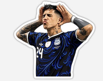 Argentina Enzo Fernández 24 Copa Mundial 2026 Calcomanía CABRA Messi 10 Maradona Chelsea fútbol