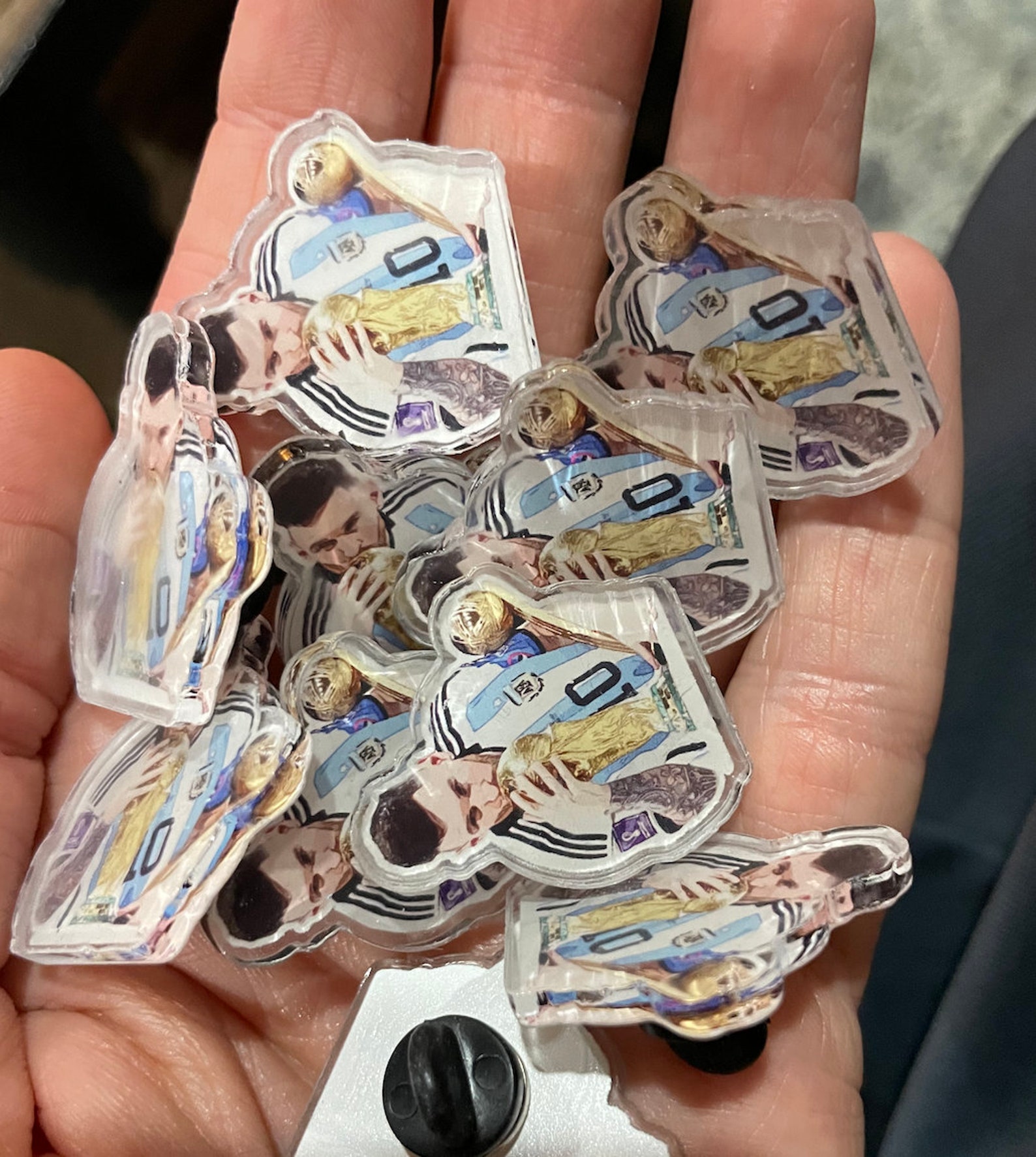 Pin 1 25 Lionel Messi 10 Trophy Argentina World Cup Etsy