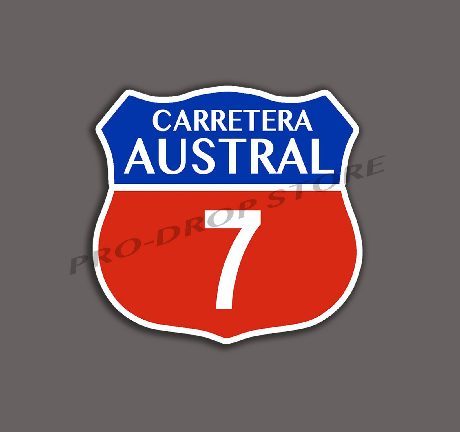 CHILE Ruta 7 Car Decal Sticker Carretera Austral 3 Route 7 Etsy