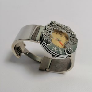 Reloj Steampunk, reloj de pulsera vintage, reloj unisex, brazalete de metal, acero inoxidable, reloj de lujo, reloj, reloj Gears, reloj de pulsera con brazalete, único