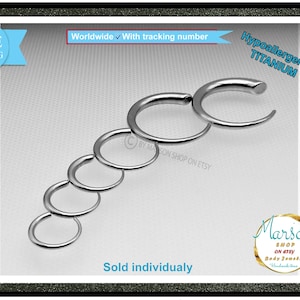 Earlobe gauge stretcher, Titanium Ear taper, nickel free, ear expander, Earring gauge, Ear claw, ear gauge jewelry, body piercing stretcher