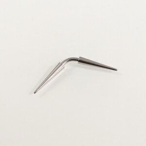 Long spikes Curved barbell, 14g  Curved barbell Titanium Hypoallergenic barbell. 1.6mm. nipple,septum,ear, Men, Women.Free shipping