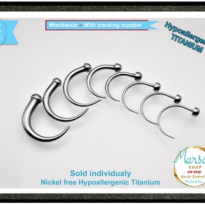 Earlobe gauge stretcher, Titanium Ear taper, nickel free, ear expander, Earring gauge, Ear claw, ear gauge jewelry, body piercing stretcher