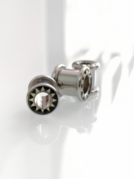 Ear Gauges Carbon Fiber Ear Tunnels Earrings Resin Externally