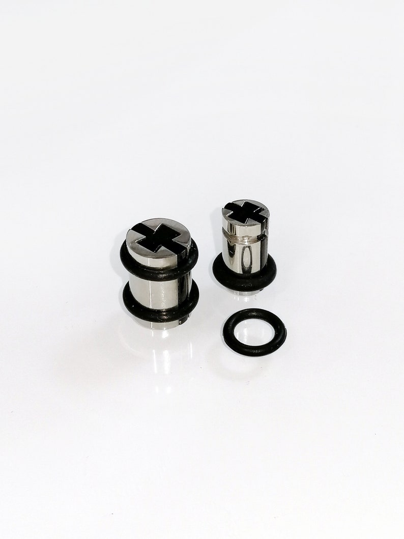 Chirurgische Stahl Kreuz Ohrstecker Messgerate 6mm 8mm Etsy