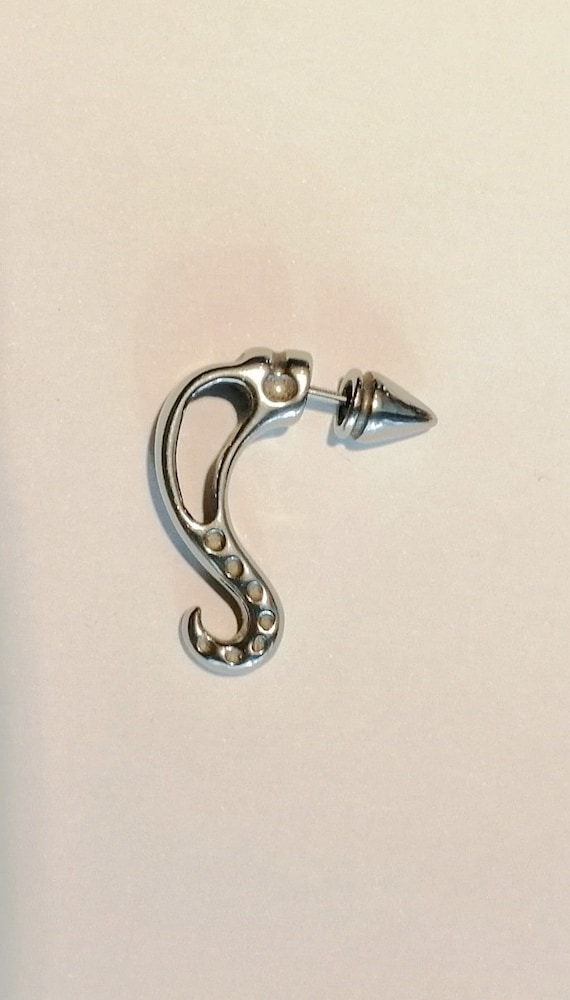 Faux outlet taper earrings
