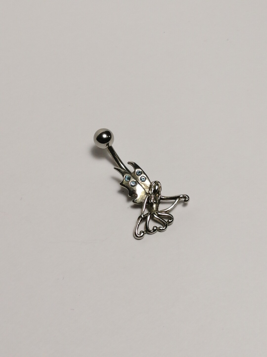 Belly Ring Barfairy Belly Ring Minimal Belly Bar Titanium Etsy