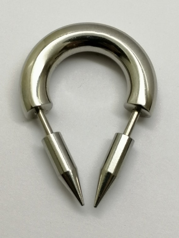 6mm 2g Kreisformige Hufeisen Langhantel Spikes Nickel Frei Etsy