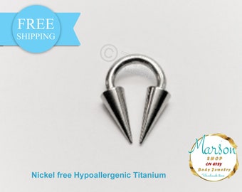 4 stücke Hufeisen Bar Circular Barbell Ring Augenbraue Lip Nase Kegel Spike 4 stücke Hufeisen Bar Circular Barbell Ring Augenbraue Lip Nase Kegel Spike