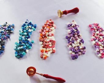 Sealing Wax Beads Set Premium Wax Melts for Wedding Invitations, Gifts, Branding, Custom Wax Seals, Gold Sealing Wax, Multiple color choices