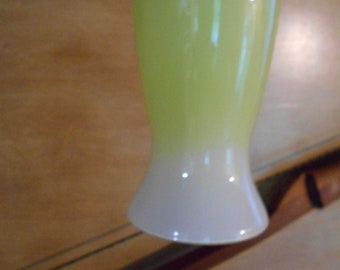 Glass Pendant Ceiling Light, with a Green and White Shade