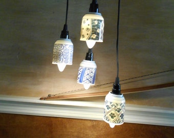 Chinese Tea Cup  Pendant Chandelier