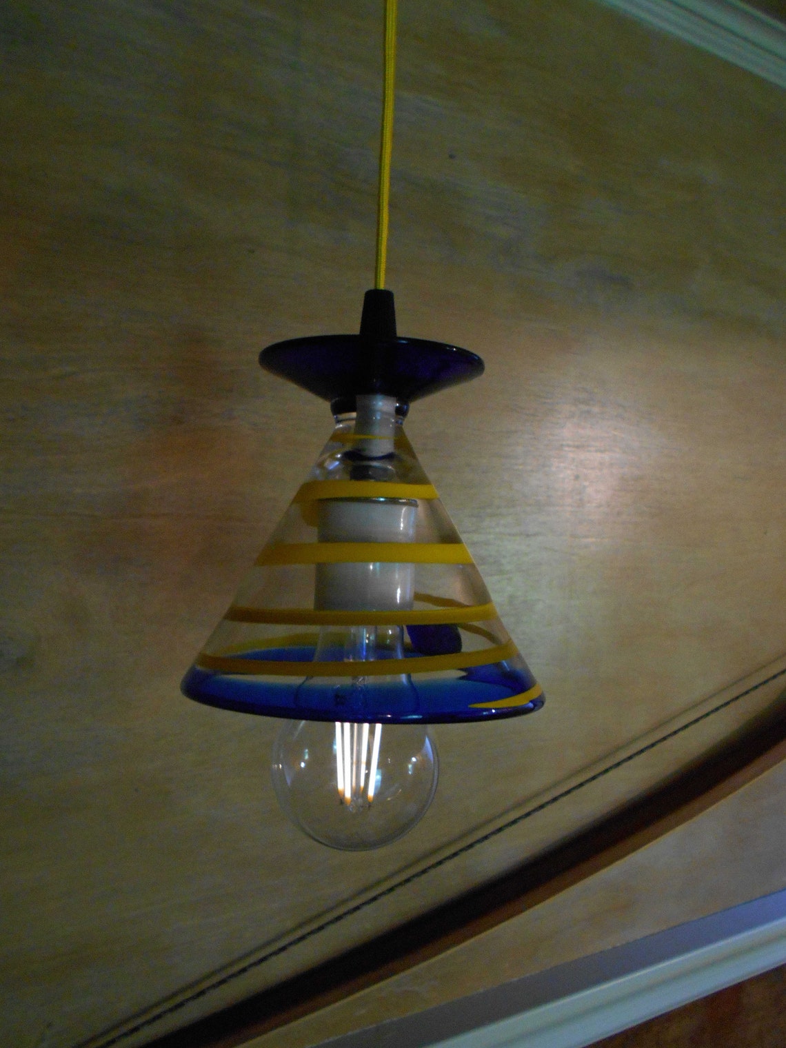 Margarita Glass Pendant Ceiling Light Fixture Etsy