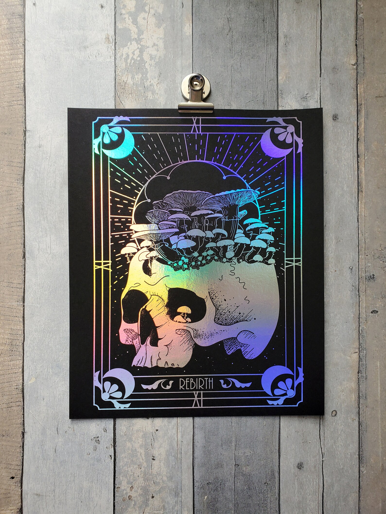 Rebirth Tarot Card Foil Print Rebirth Print Rebirth Wall Art Etsy
