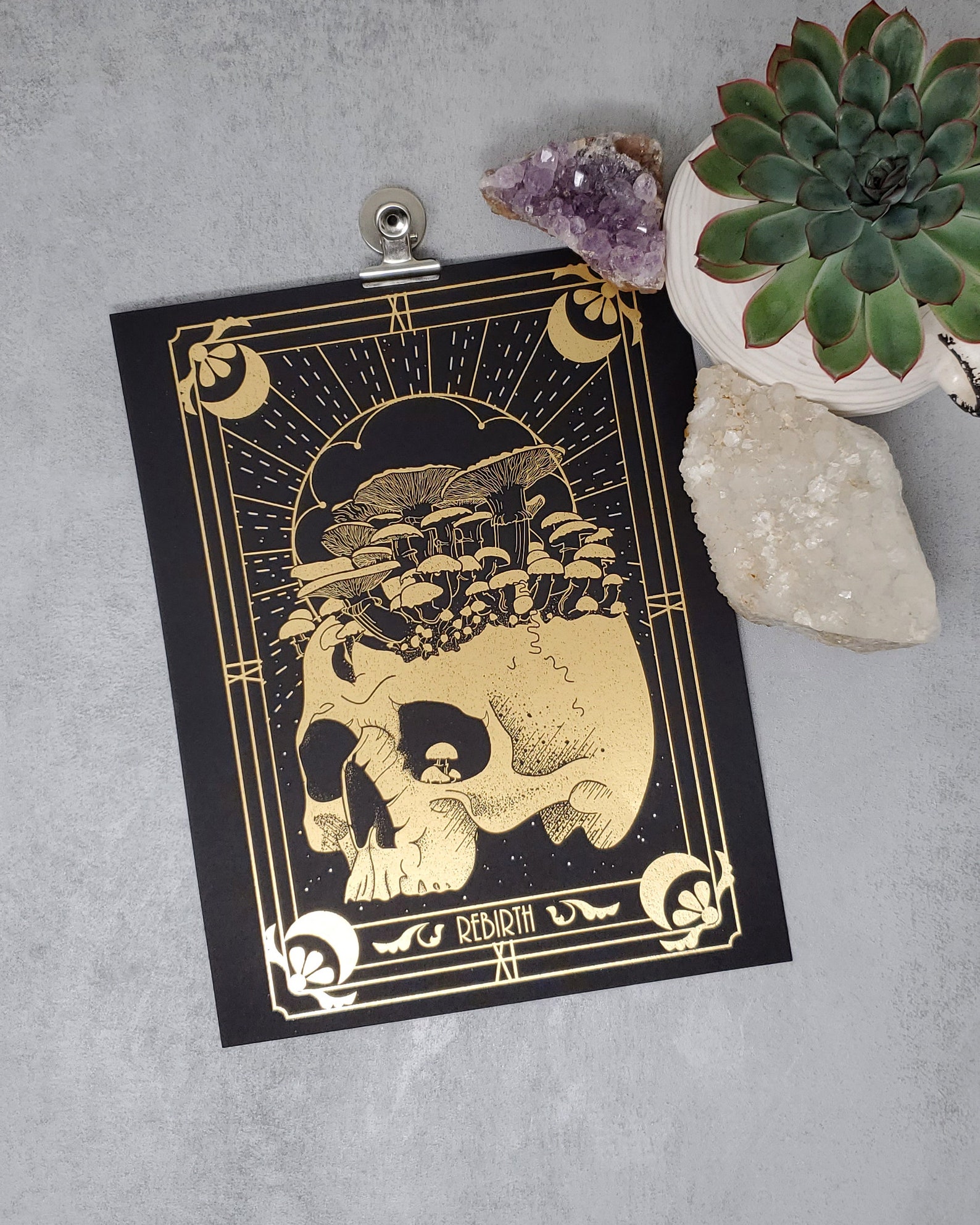 Rebirth Tarot Card Foil Print rebirth Print Rebirth Wall Art Etsy Canada