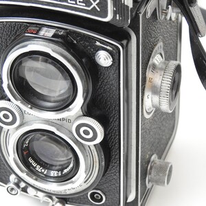 Rolleiflex TLR Tessar 75mm f 3.5 T Zeiss-Opton 6X6 Medium format 