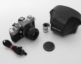 PRAKTICA MTL3 SLR film camera with + PENTACON 50mm 1.8 lens +  400 Color film & Free shipping