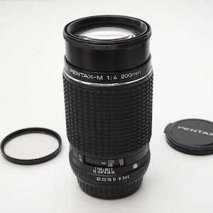 SMC Pentax-M 200mm f/4.0 Telephoto Lens - K Mount, SLR Film Cameras