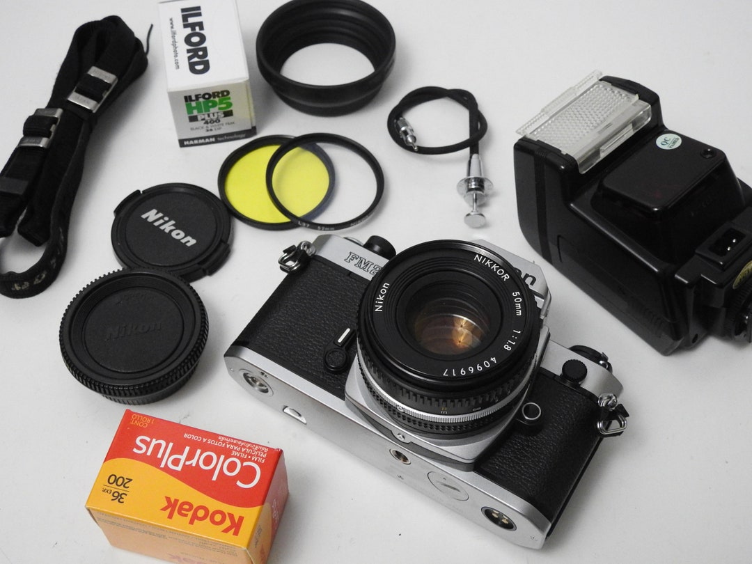 Nikon FM2 N SLR Fully Manual Film Camera Nikkor 50mm 1.8 Etsy