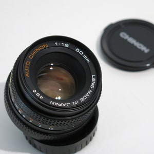 Auto Chinon F1.9 50mm Pentax K PK montaje lente para cámaras SLR/Mirrorless 