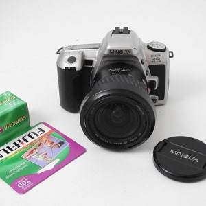 Minolta MAXXUM HTsi Plus Film Camera with 28-80mm Lens + Fuji Film