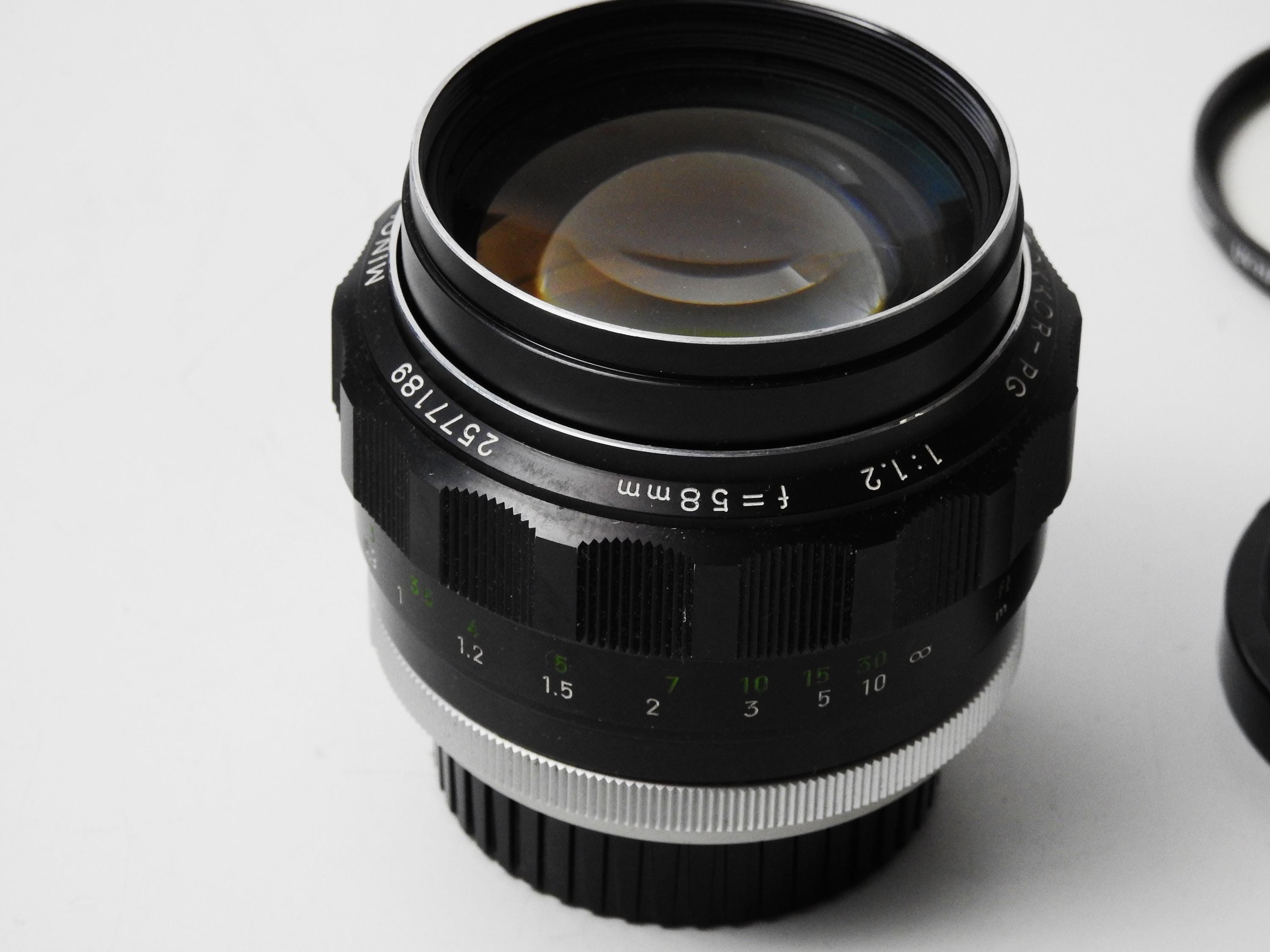 Minolta MC 58mm F1.2 ROKKOR-PG Lens, Vintage Prime Standard - Etsy
