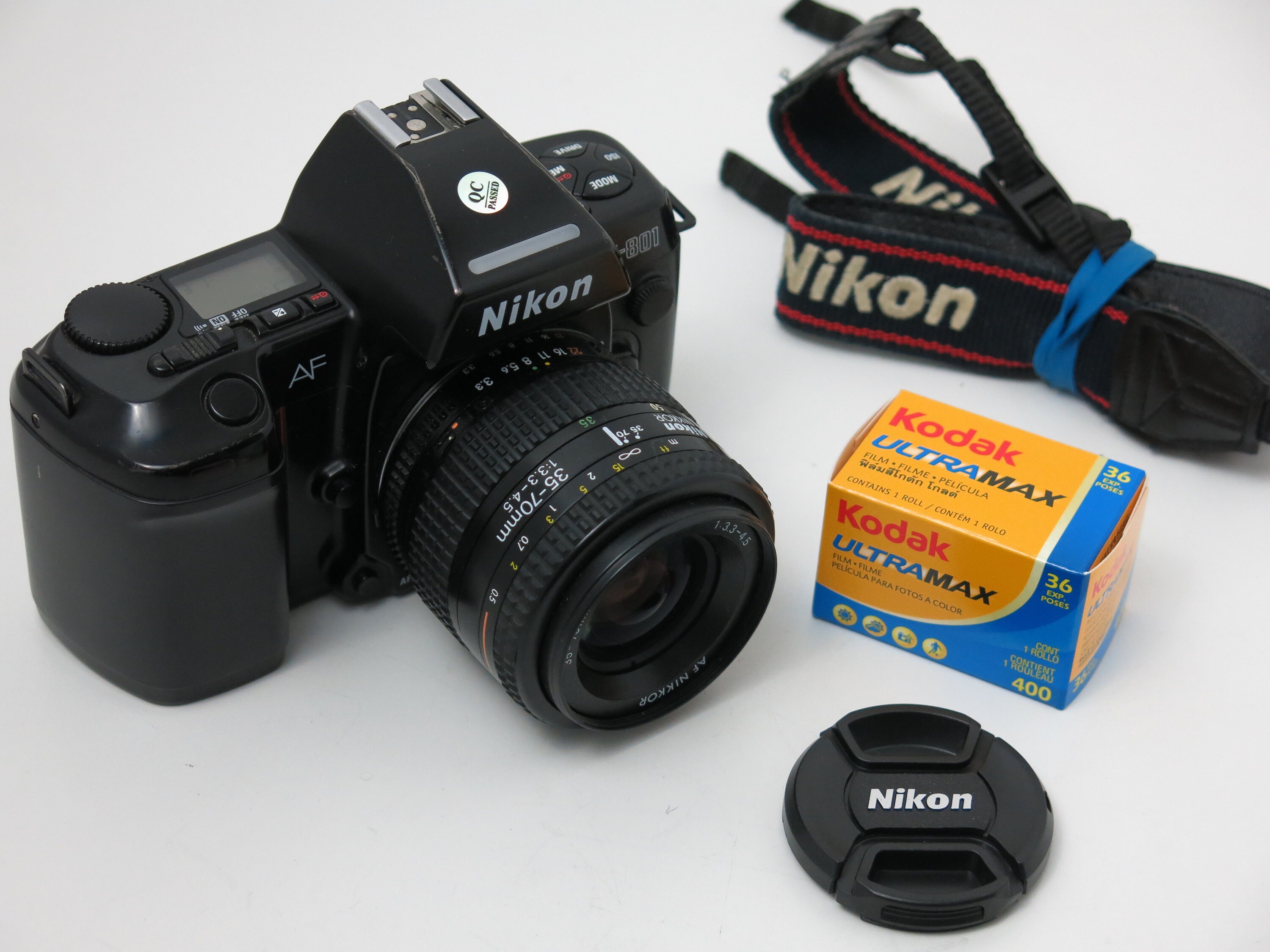 Nikon F801 AF 35mm film camera with Nikkor 3570mm Lens