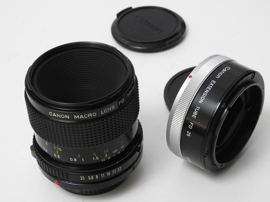 Canon New FD Mount 50mm F 3.5 MACRO Lens for Canon AE1 A1 Etsy