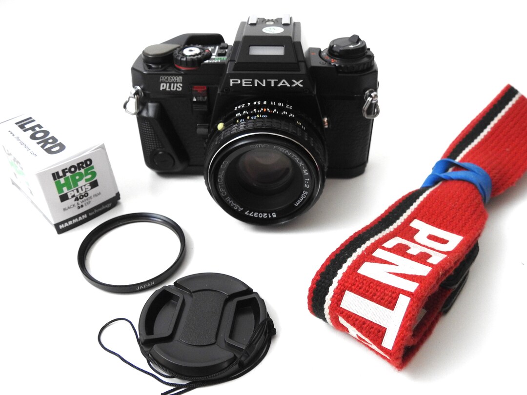 PENTAX PROGRAM Plus S.L.R Film Black Camera With SMC 50mm 2.0 Prime